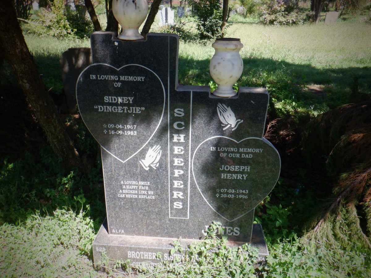 SCHEEPERS Sidney 1967-1983 :: JONES Joseph Henry 1943-1996