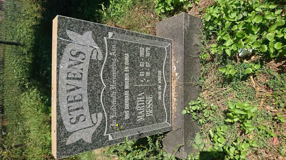 STEVENS Martha Bessie 1902-1979