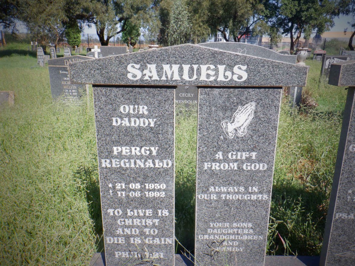 SAMUELS Percy Reginald 1930-1992 &amp; Catherine Frances 1921-2002