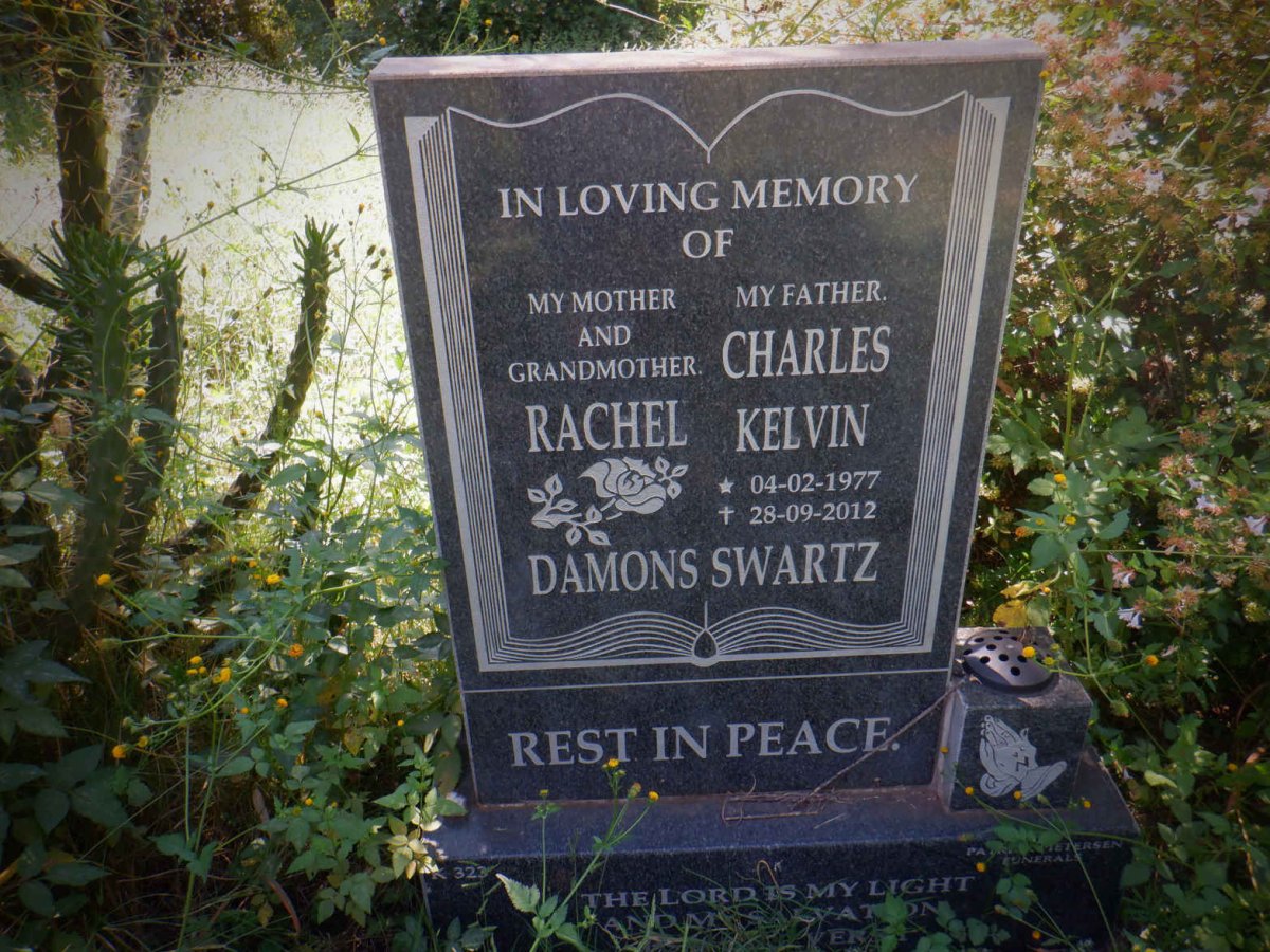 SWARTZ Charles Kelvin 1977-2012 &amp; Rachel DAMONS