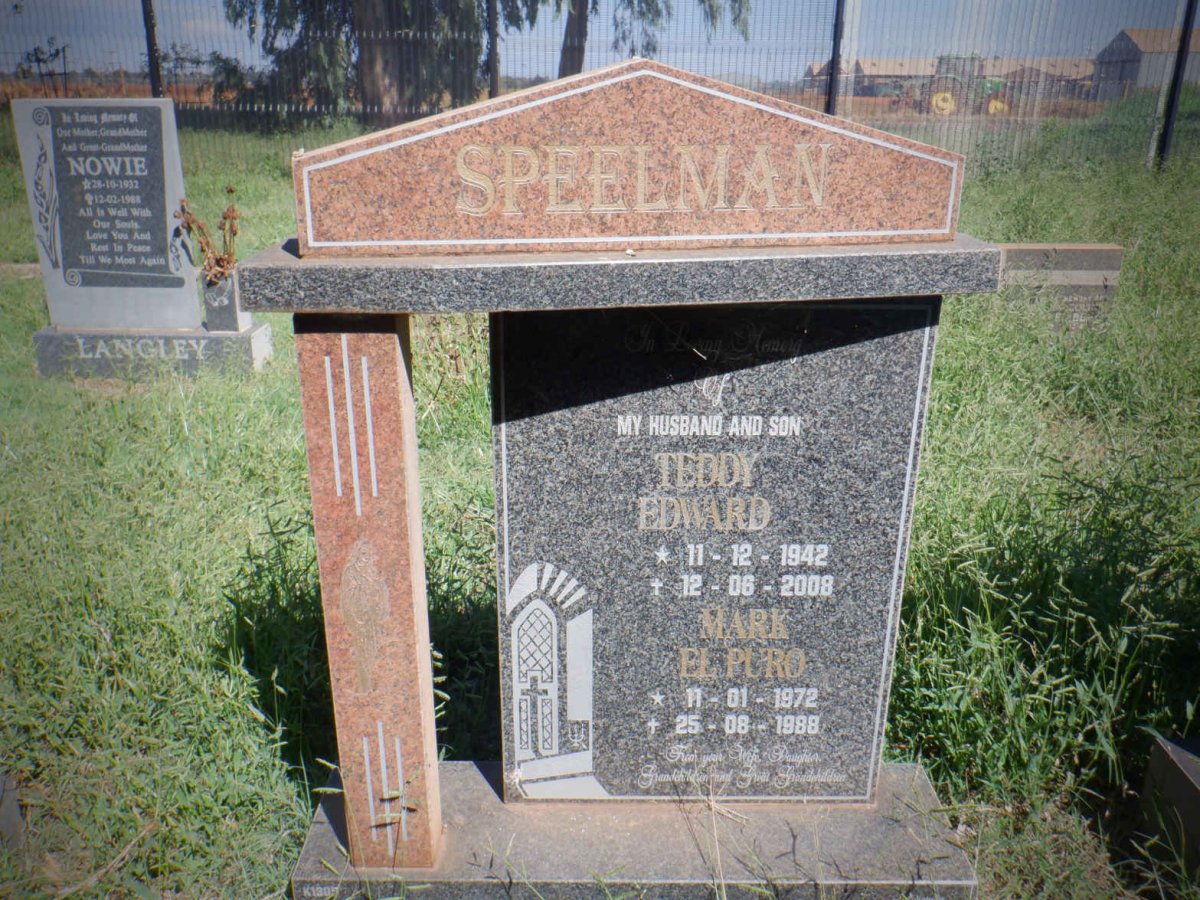 SPEELMAN Teddy Edward 1942-2008 :: SPEELMAN Mark el Puro 1972-1988