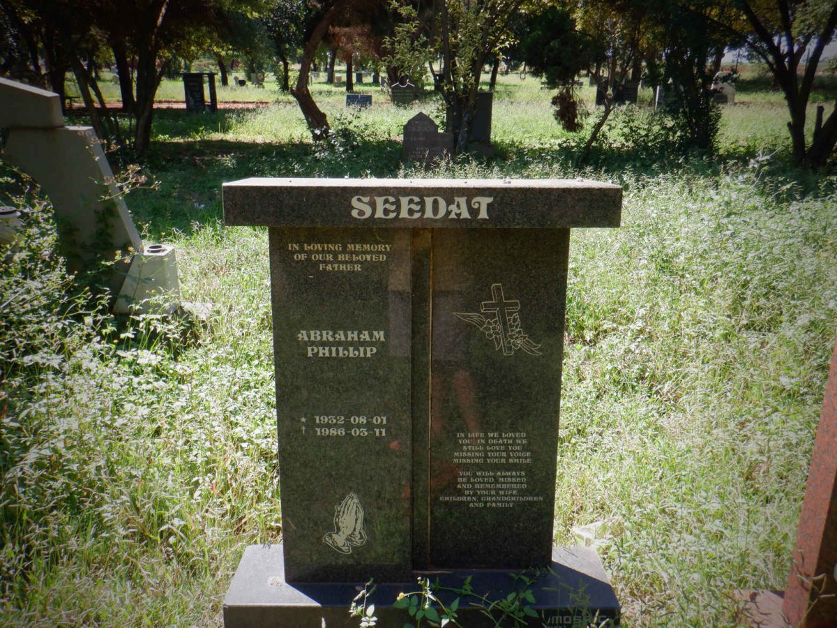 SEEDAT Abraham Phillip 1932-1986