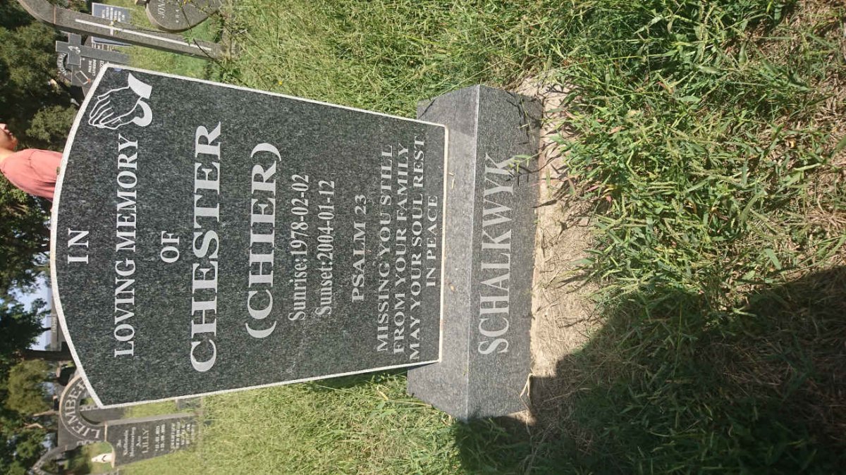 SCHALKWYK Chester 1978-2004