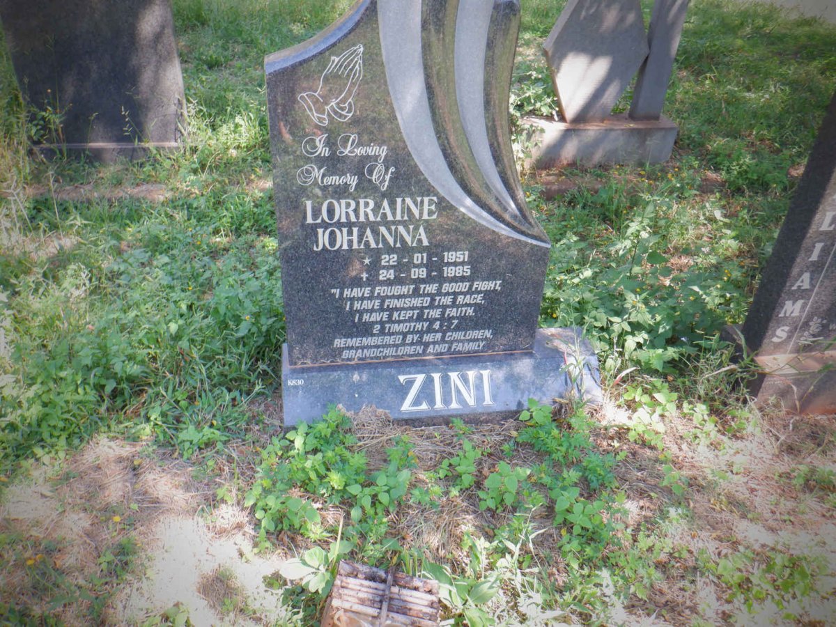 ZINI Lorraine Johanna 1951-1985