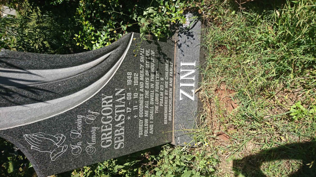 ZINI Gregory Sebastian 1948-1982