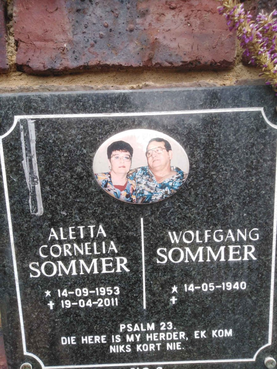 SOMMER Aletta Cornelia 1953-2011