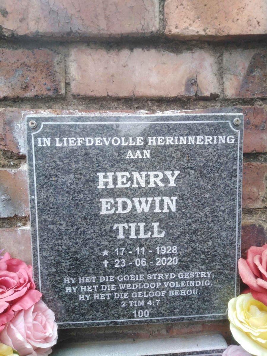 TILL Henry Edwin 1928-2020