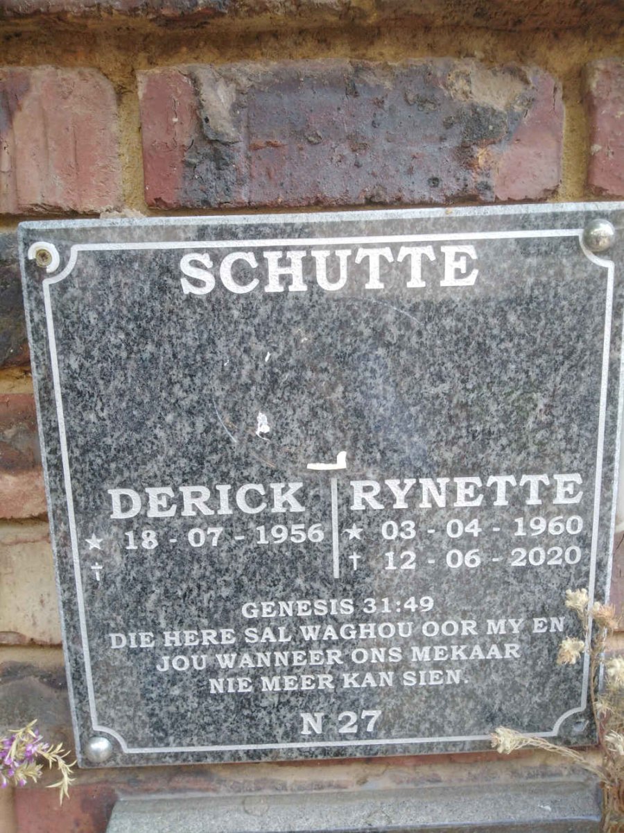 SCHUTTE Rynette 1960-2020