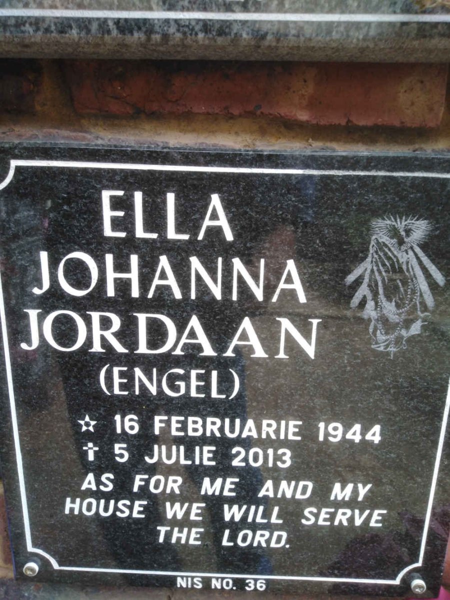 JORDAAN Ella Johanna 1944-2013