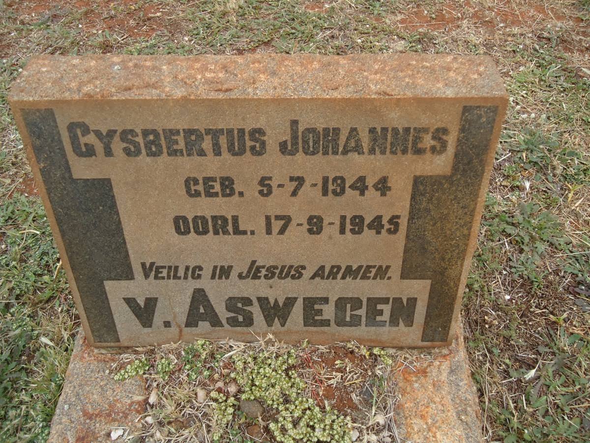 ASWEGEN Gysbertus Johannes, v. 1944-1945