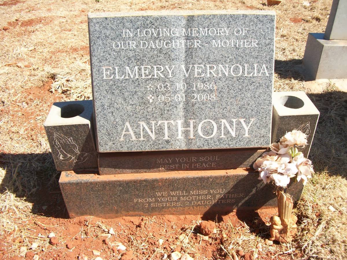 ANTHONY Elmery Vernolia 1986-2008