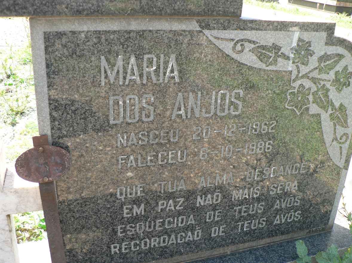 ANJOS Maria, dos 1962-1986