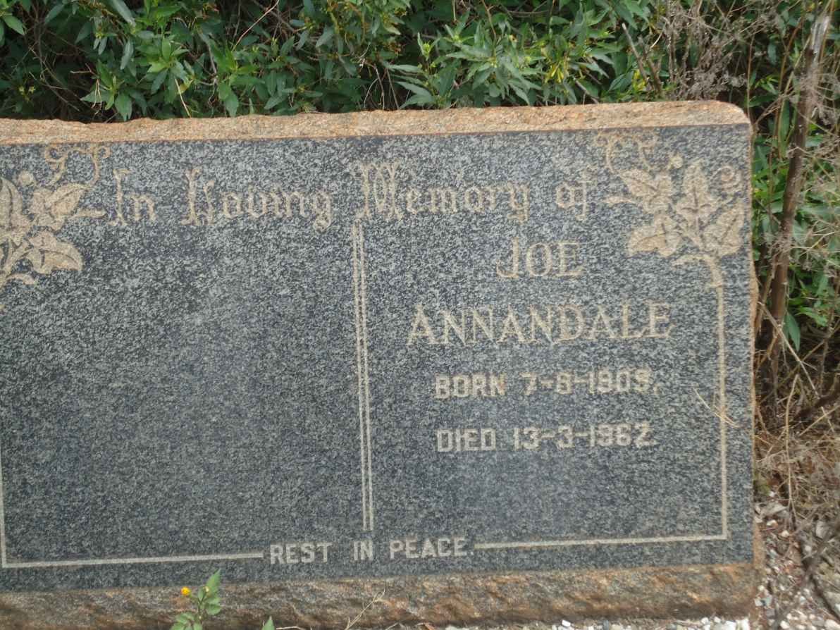 ANNANDALE Joe 1909-1962