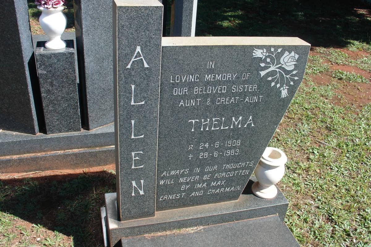 ALLEN Thelma 1908-1983