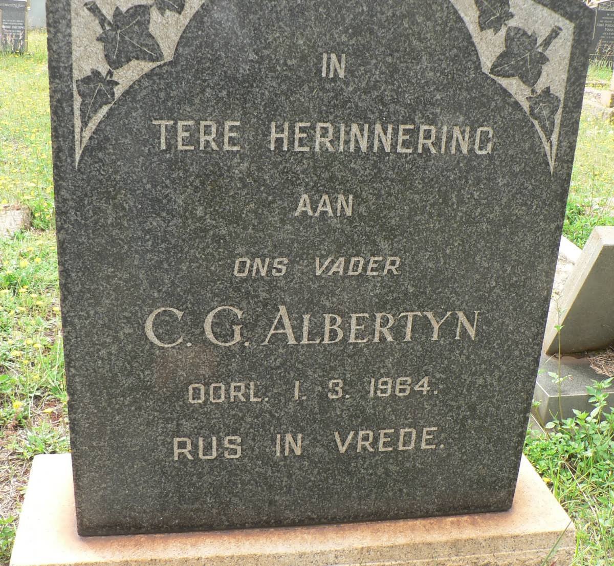 ALBERTYN C.G. -1964