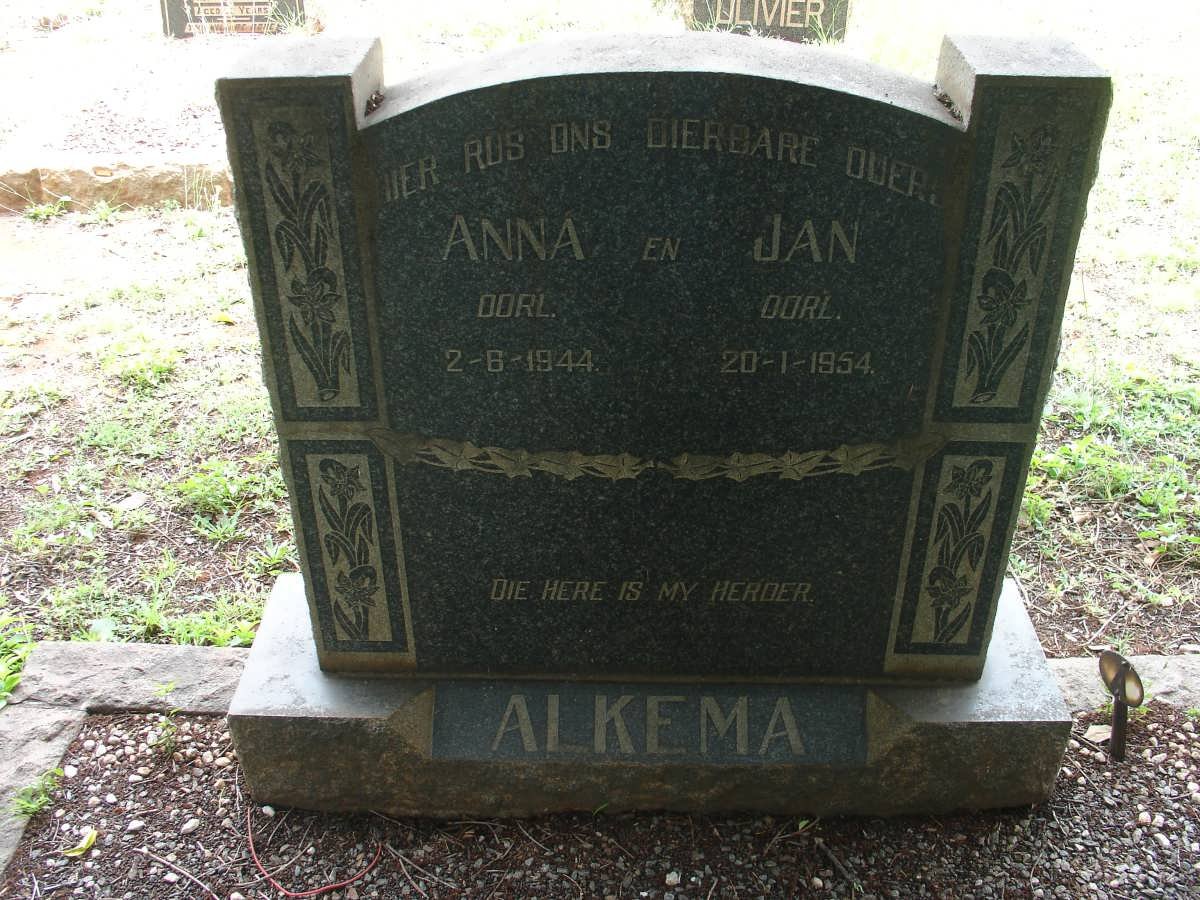 ALKEMA Jan -1954 &amp; Anna -1944