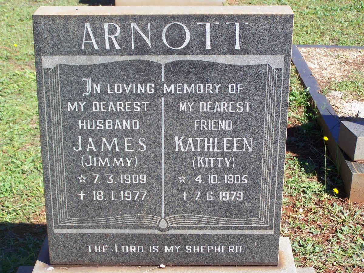 ARNOTT James  1909-1977 &amp; Kathleen 1905-1979