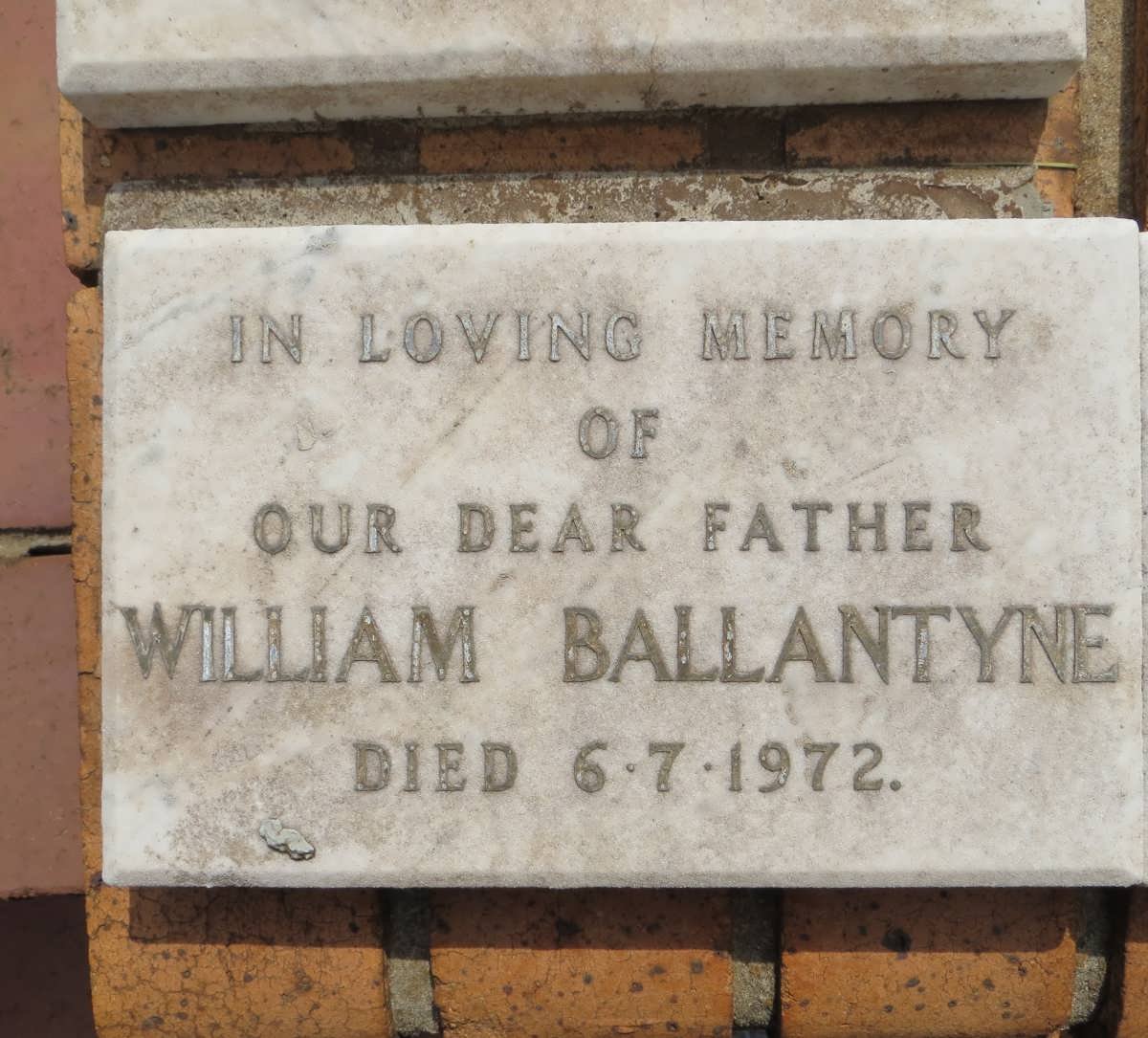 BALLANTYNE William -1972