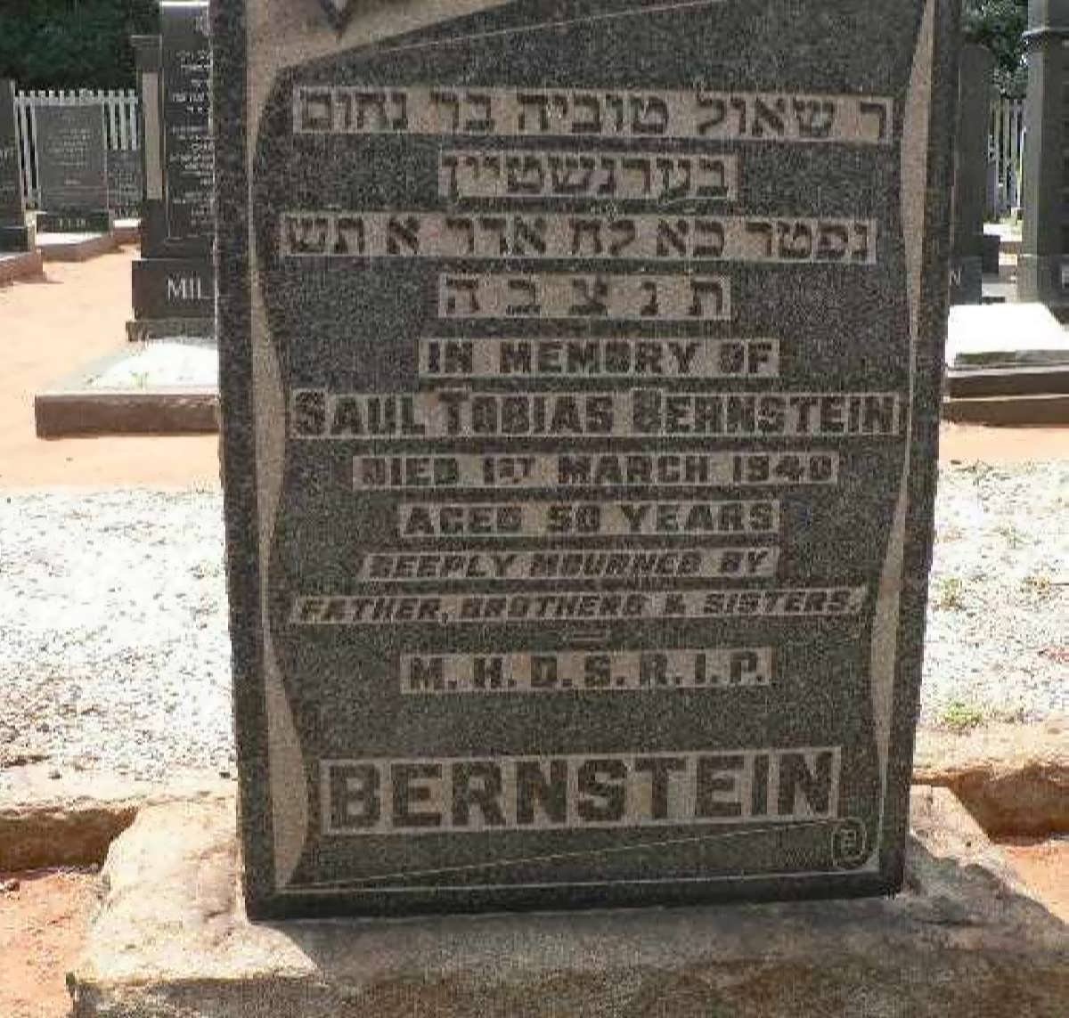 BERNSTEIN Saul Tobias -1940