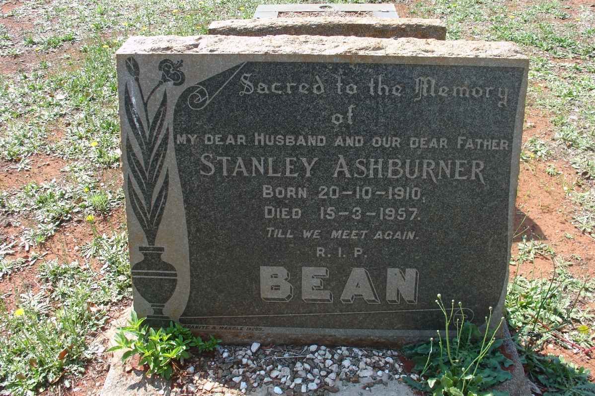 BEAN Stanley Ashburner 1910-1957