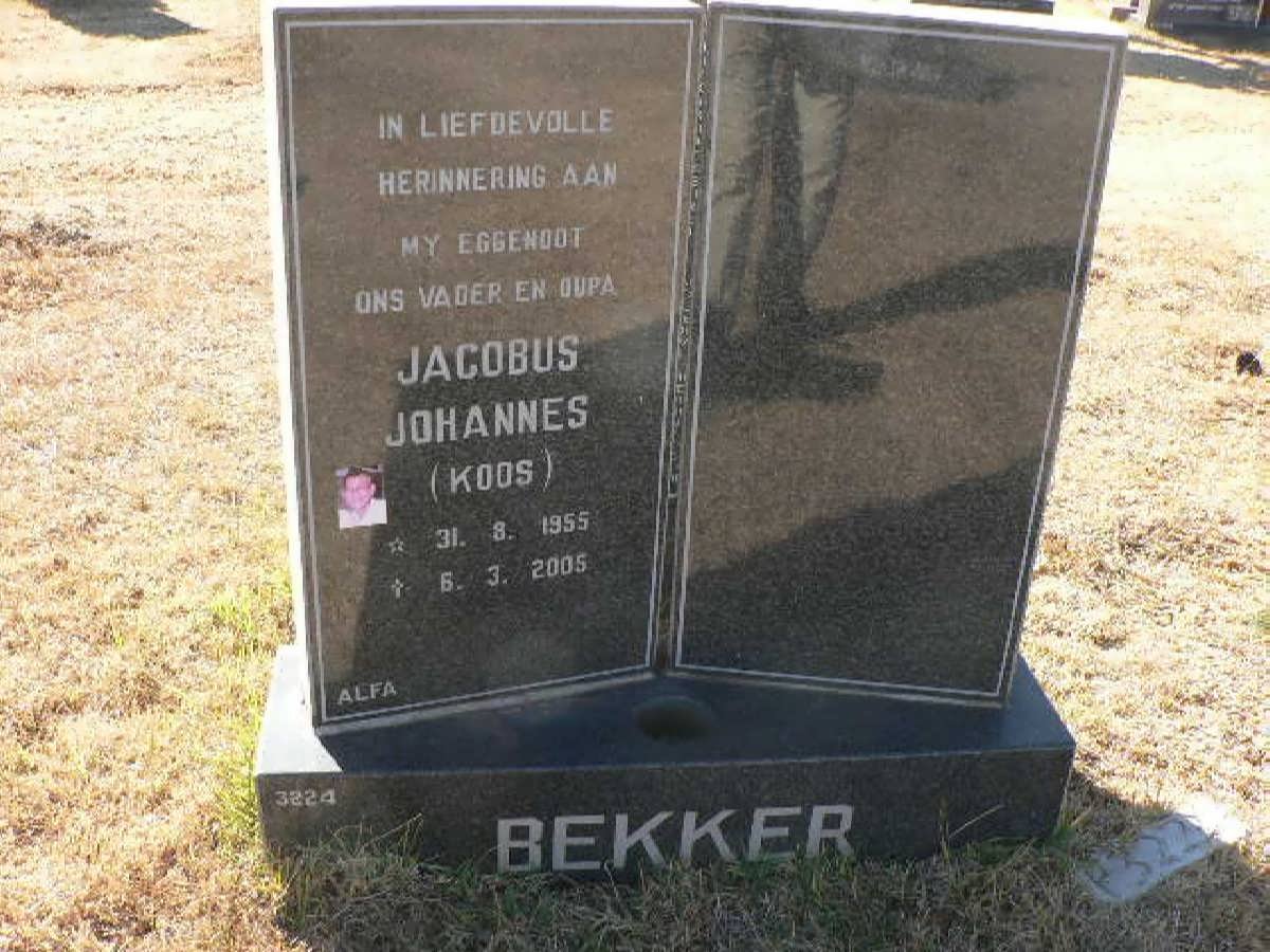 BEKKER Jacobus Johannes 1955-2005