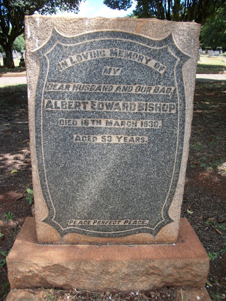 BISHOP Albert Edward -1930