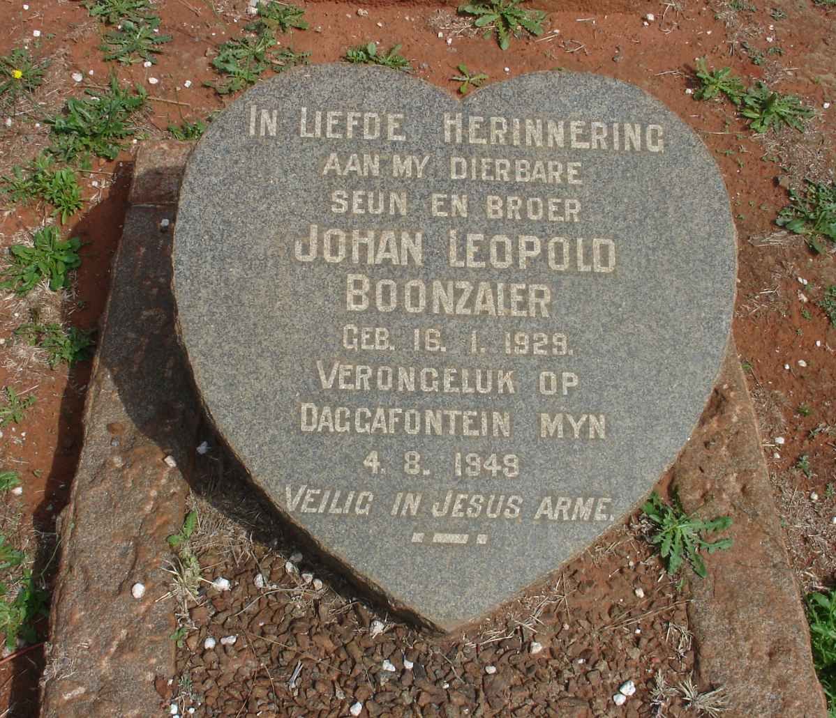BOONZAAIER John Leopold 1929-1949