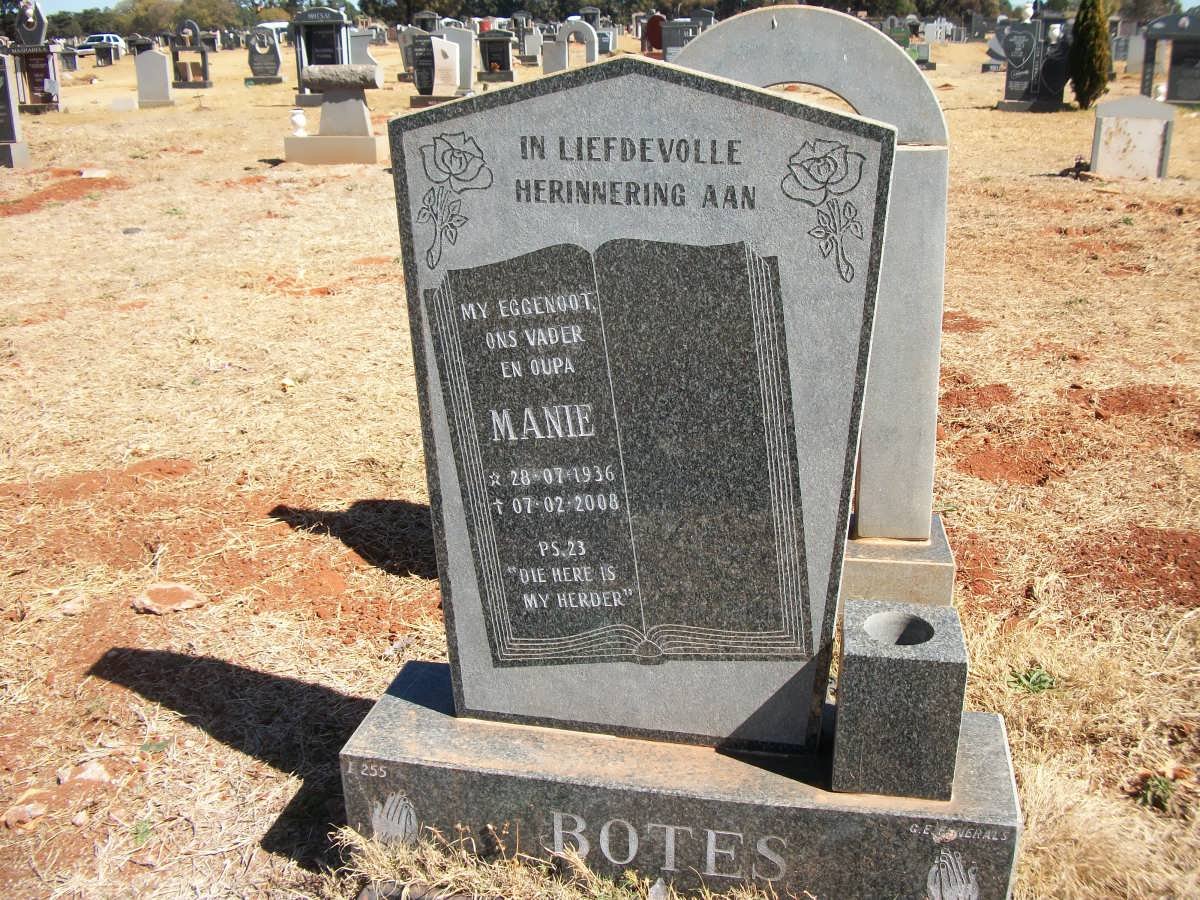 BOTES Manie 1936-2008