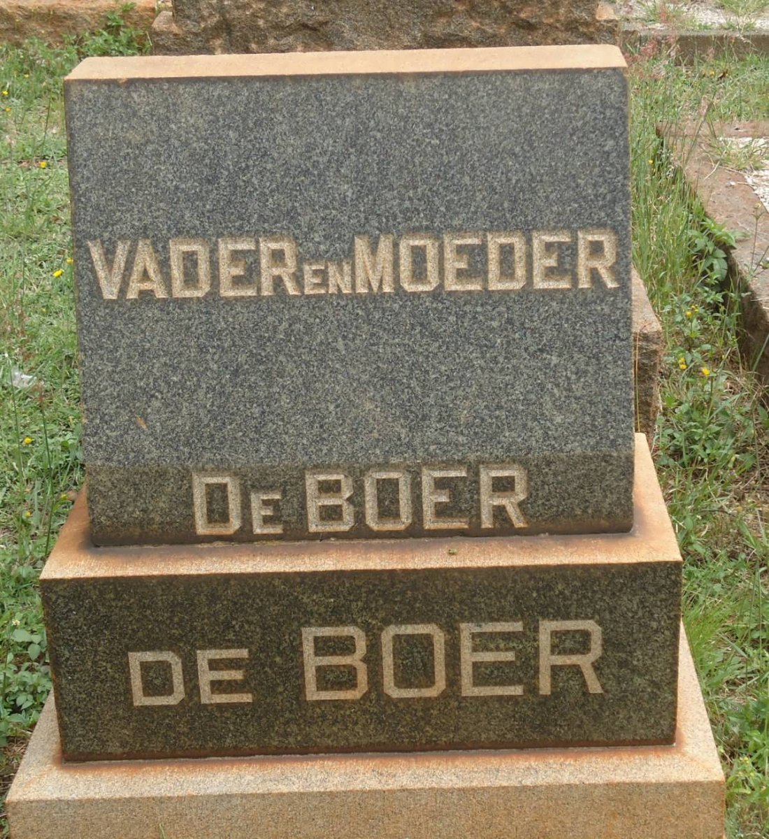 BOER Vader, de &amp; Moeder