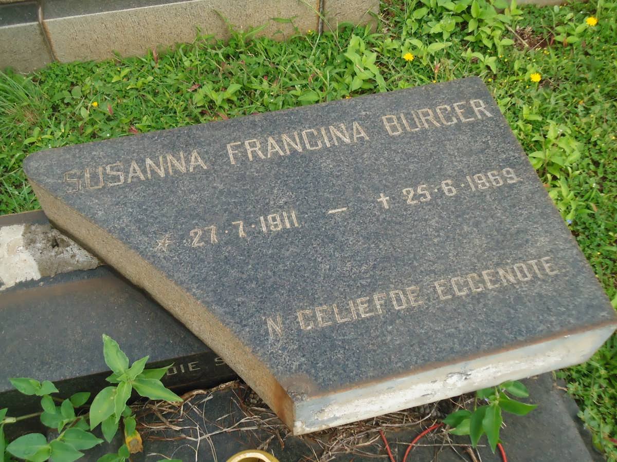 BOTES Susanna Francina Burger 1911-1969