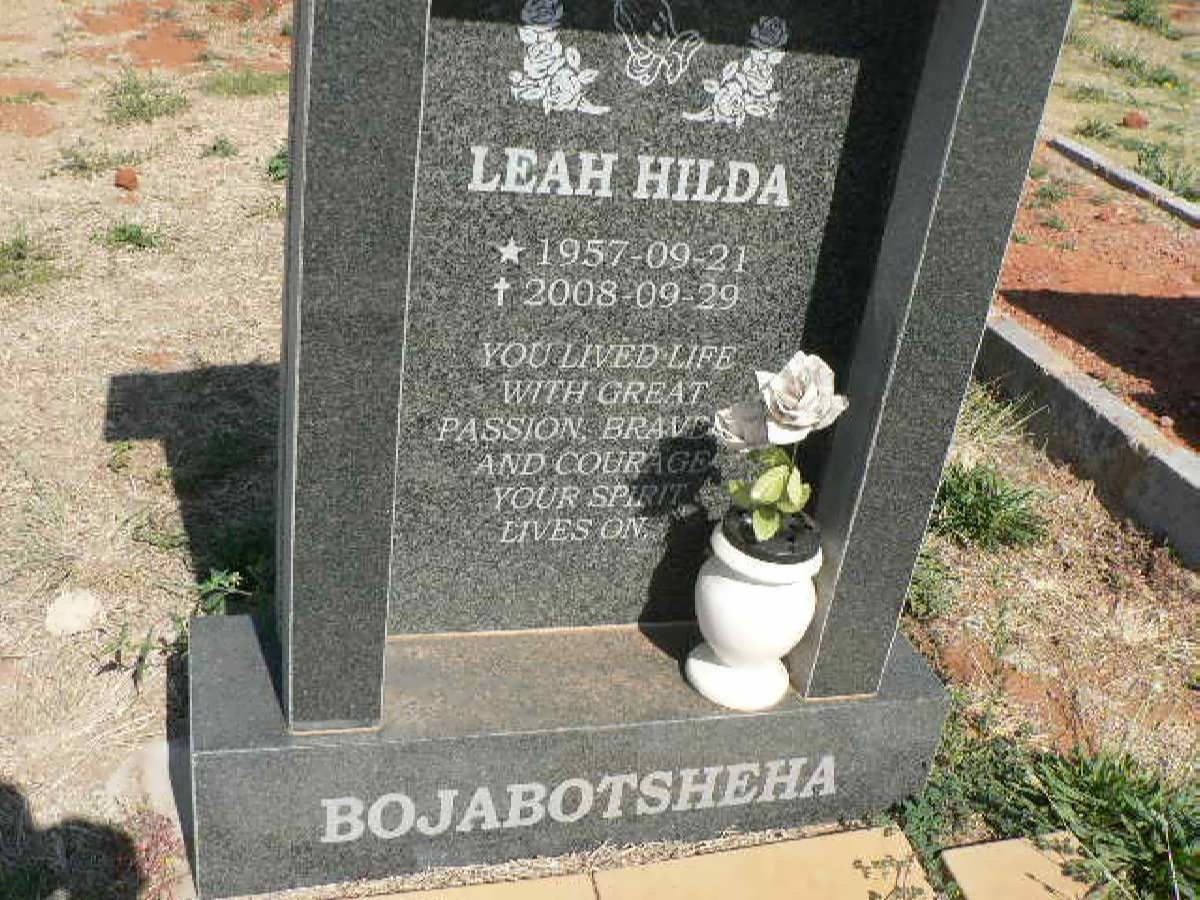BOJABOTSHEHA Leah Hilda 1957-2008