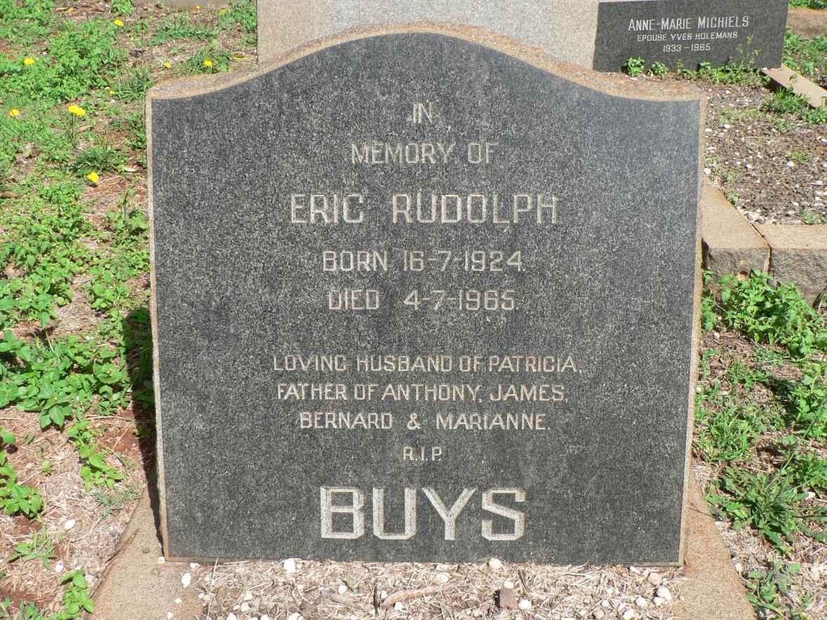 BUYS Eric Rudolph 1924-1965