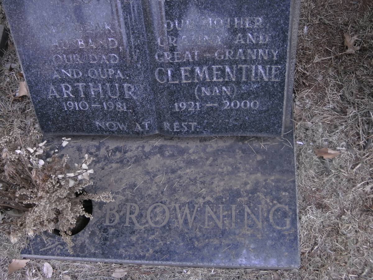 BROWNING Arthur 1910-1981 &amp; Clementine 1921-2000