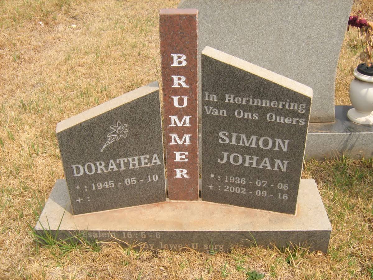 BRUMMER Simon Johan 1936-2002 &amp; Dorathea 1945-