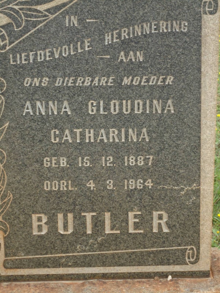 BUTLER Anna Gloudina Catharina 1887-1964