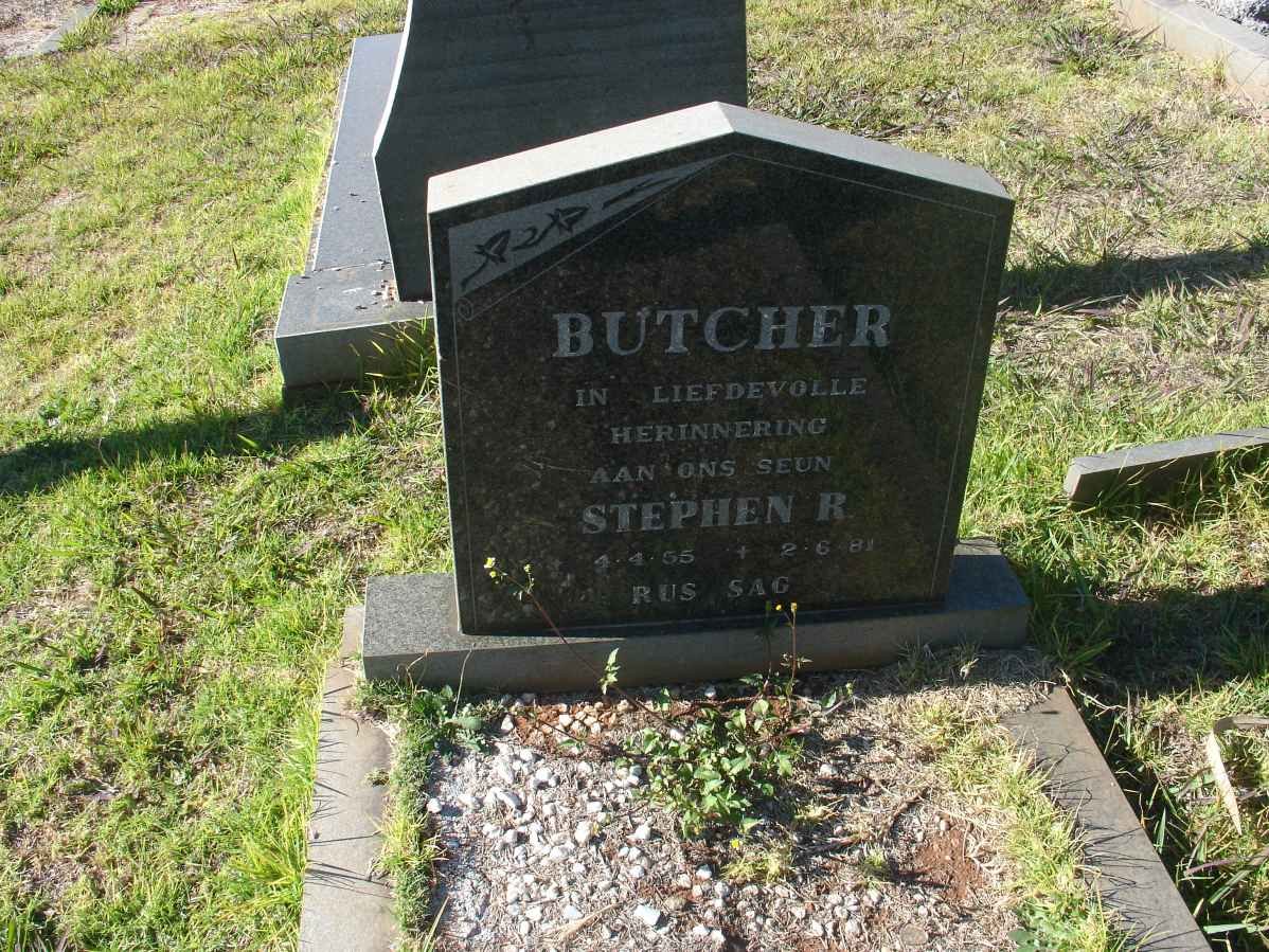 BUTCHER Stephen R. 1955-1981