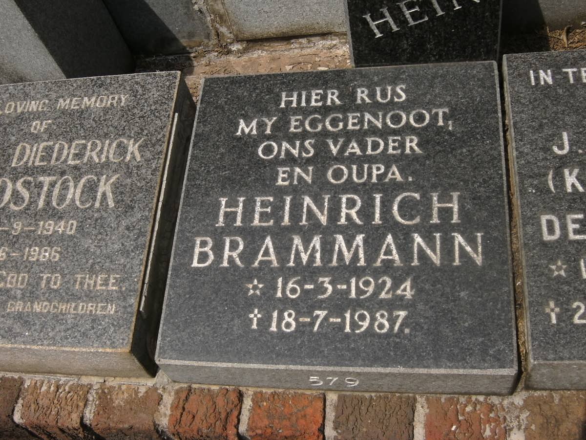 BRAMMANN Heinrich 1924-1987