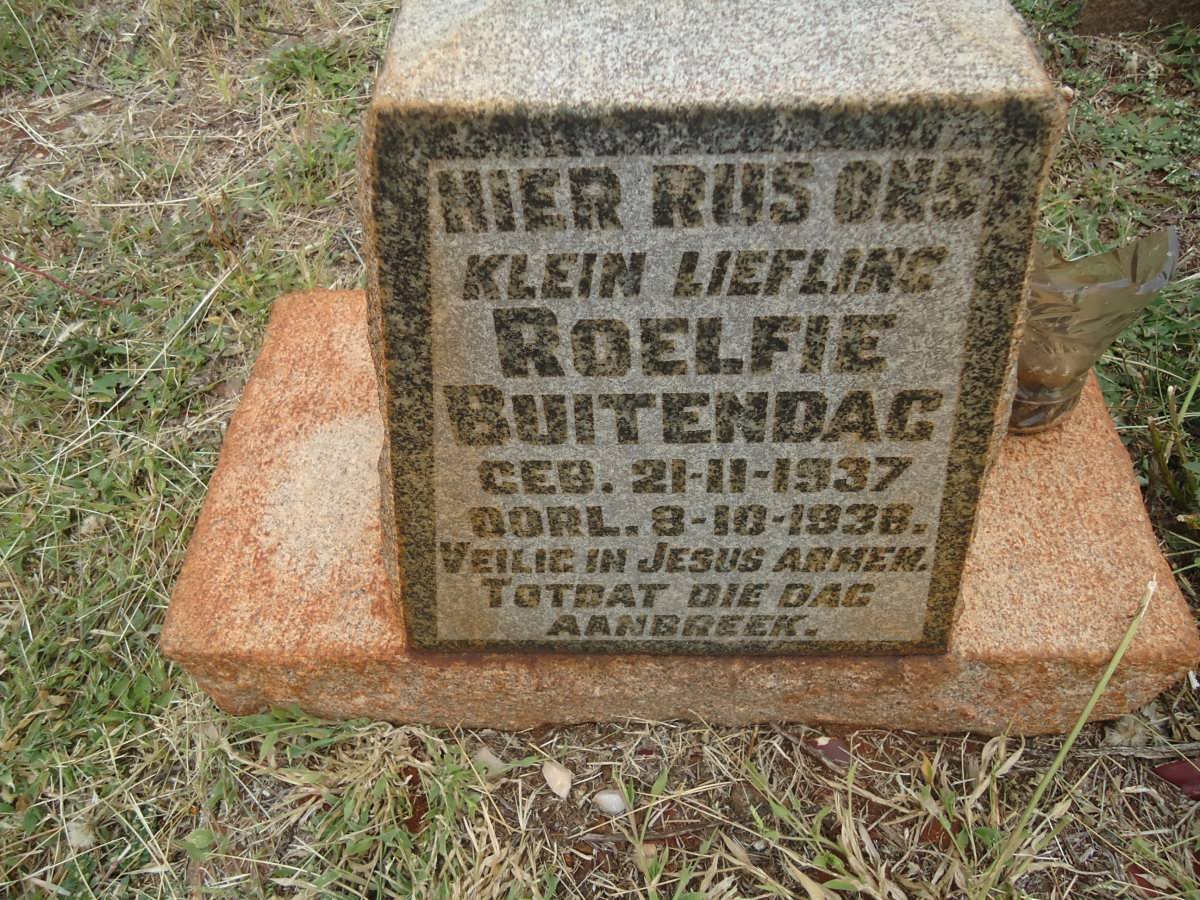 BUITENDAG Roelfie 1937-1938