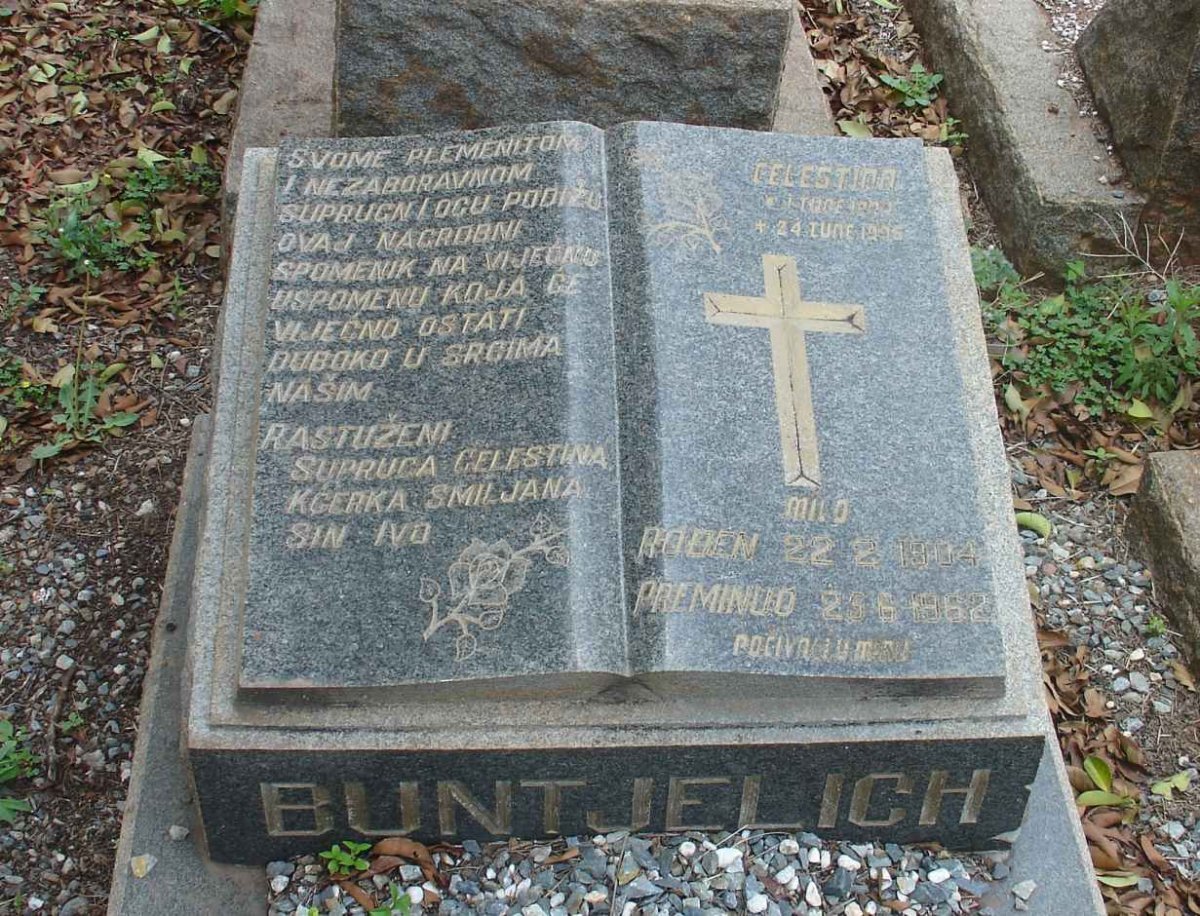 BUNTJELICH Milo 1904-1962 &amp; Celestina 1904-1995