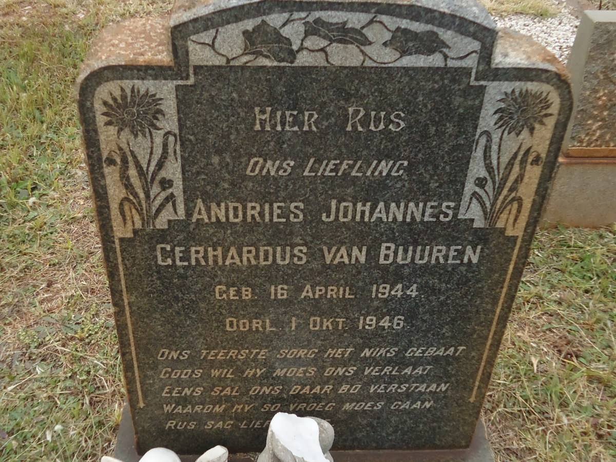 BUUREN Andries Johannes Gerhardus, van 1944-1946