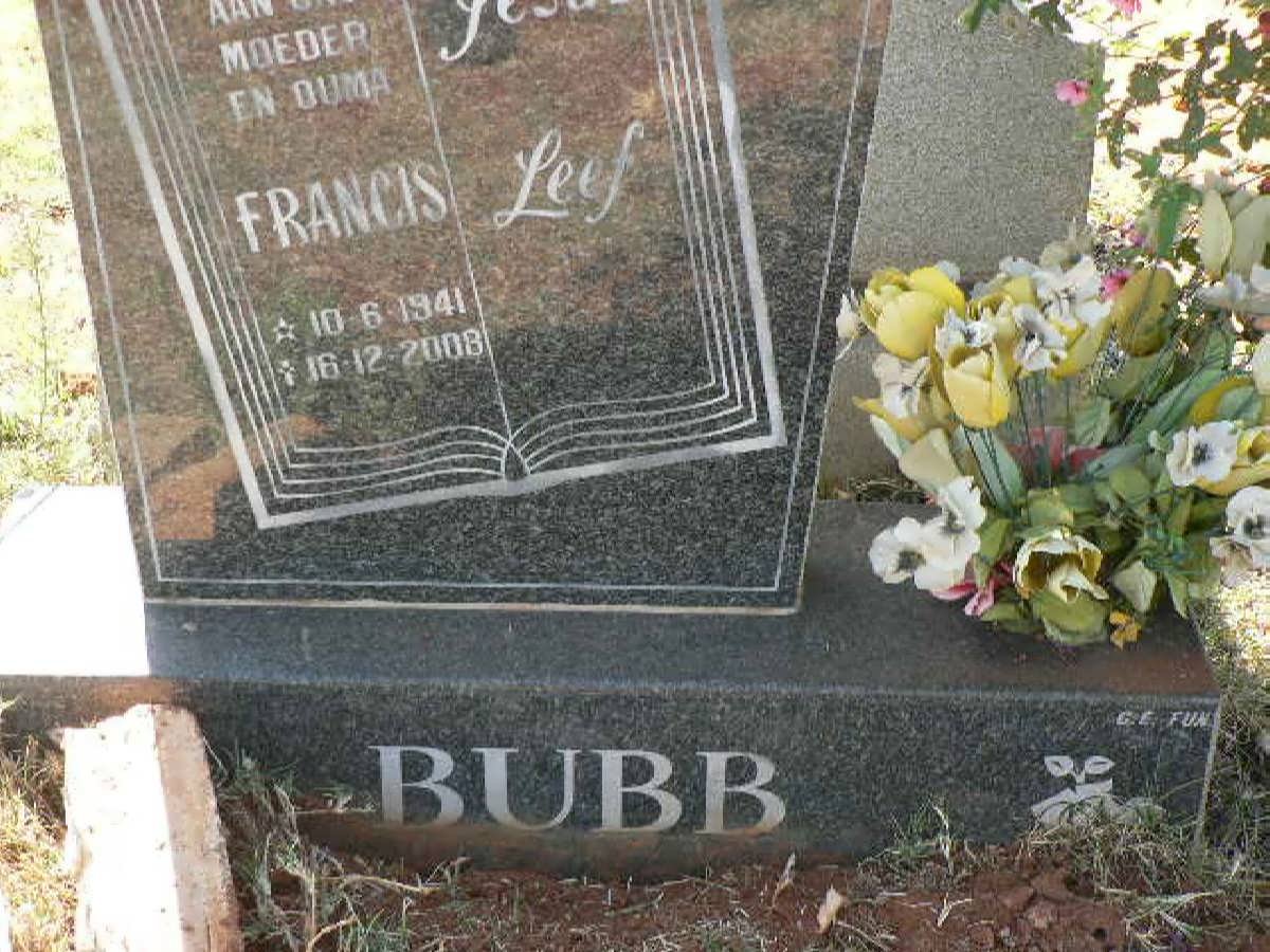 BUBB Francis 1941-2008