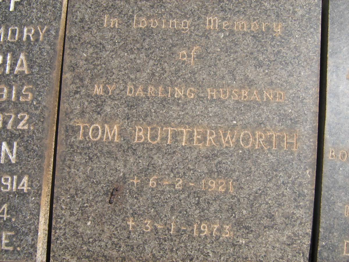 BUTTERWORTH Tom 1921-1973