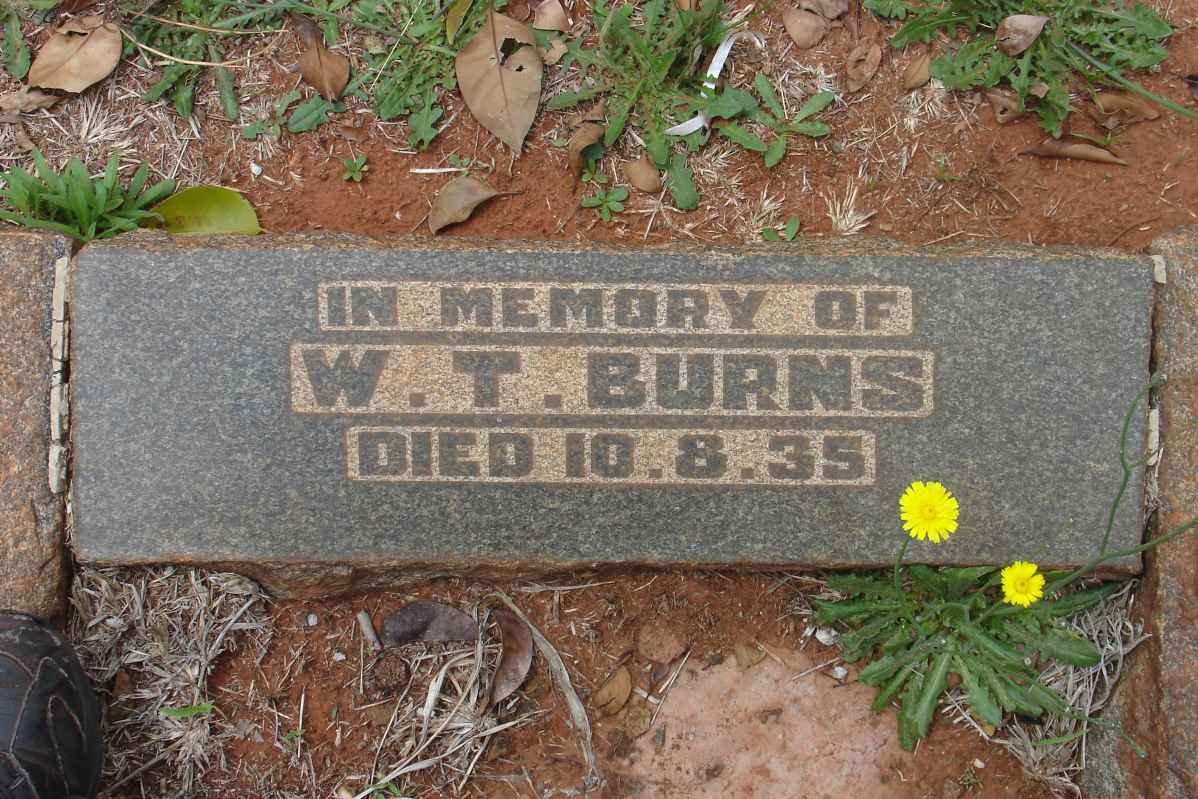 BURNS W.T. -1935