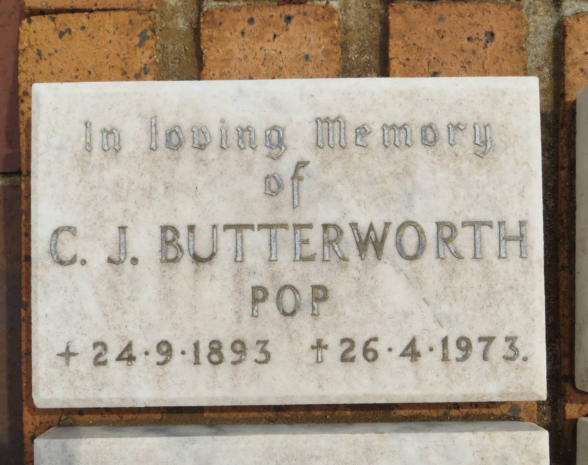 BUTTERWORTH C.J. 1893-1973