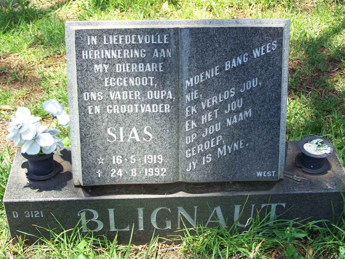 BLIGNAUT Sias 1919-1992