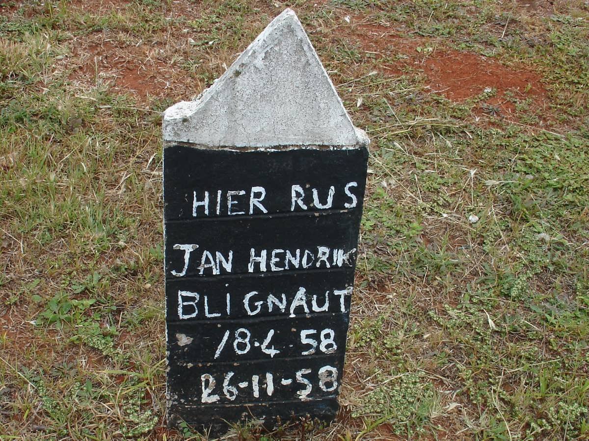 BLIGNAUT Jan Hendrik 1958-1958