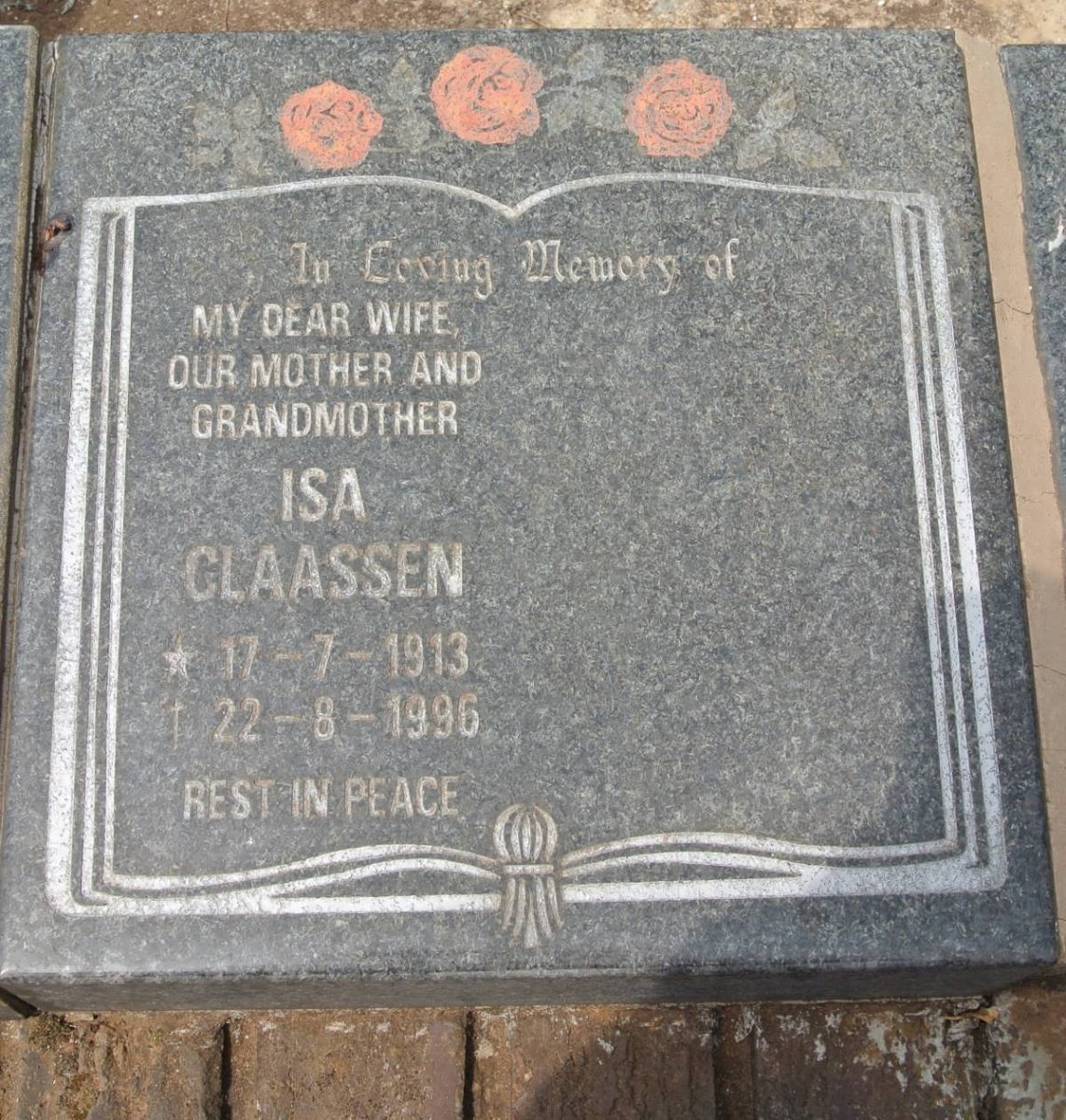 CLAASSEN Isa 1913-1996