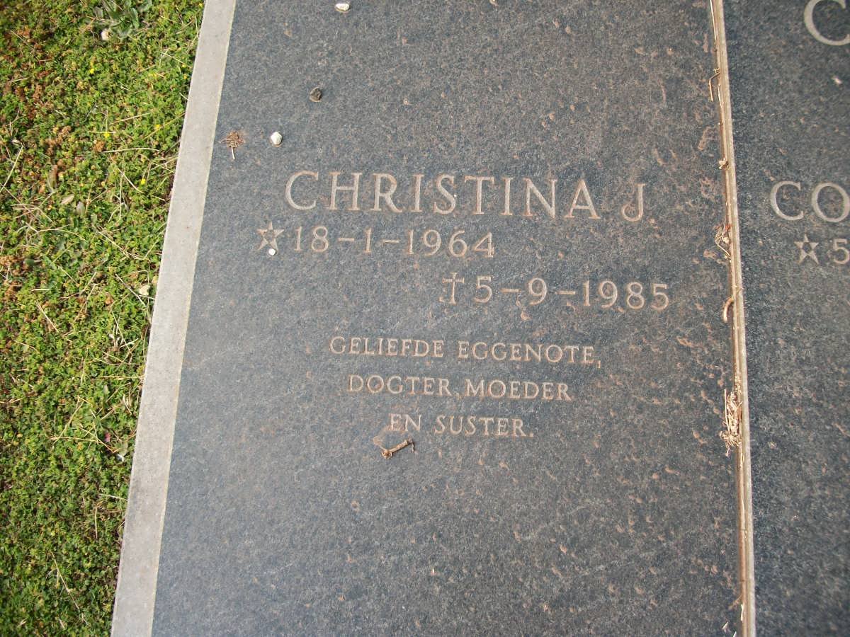 CRONJE Christina J. 1964-1985
