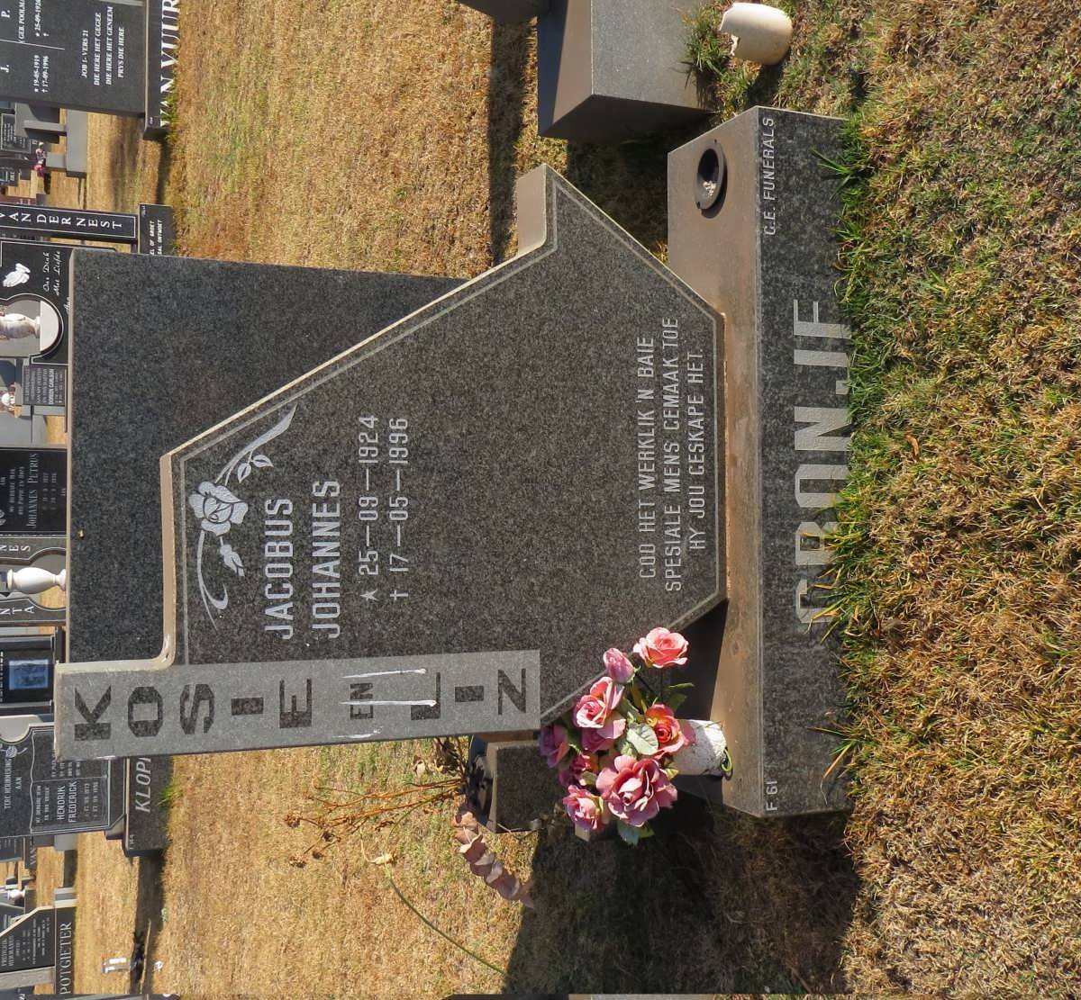 CRONJE Jacobus Johannes 1924-1996