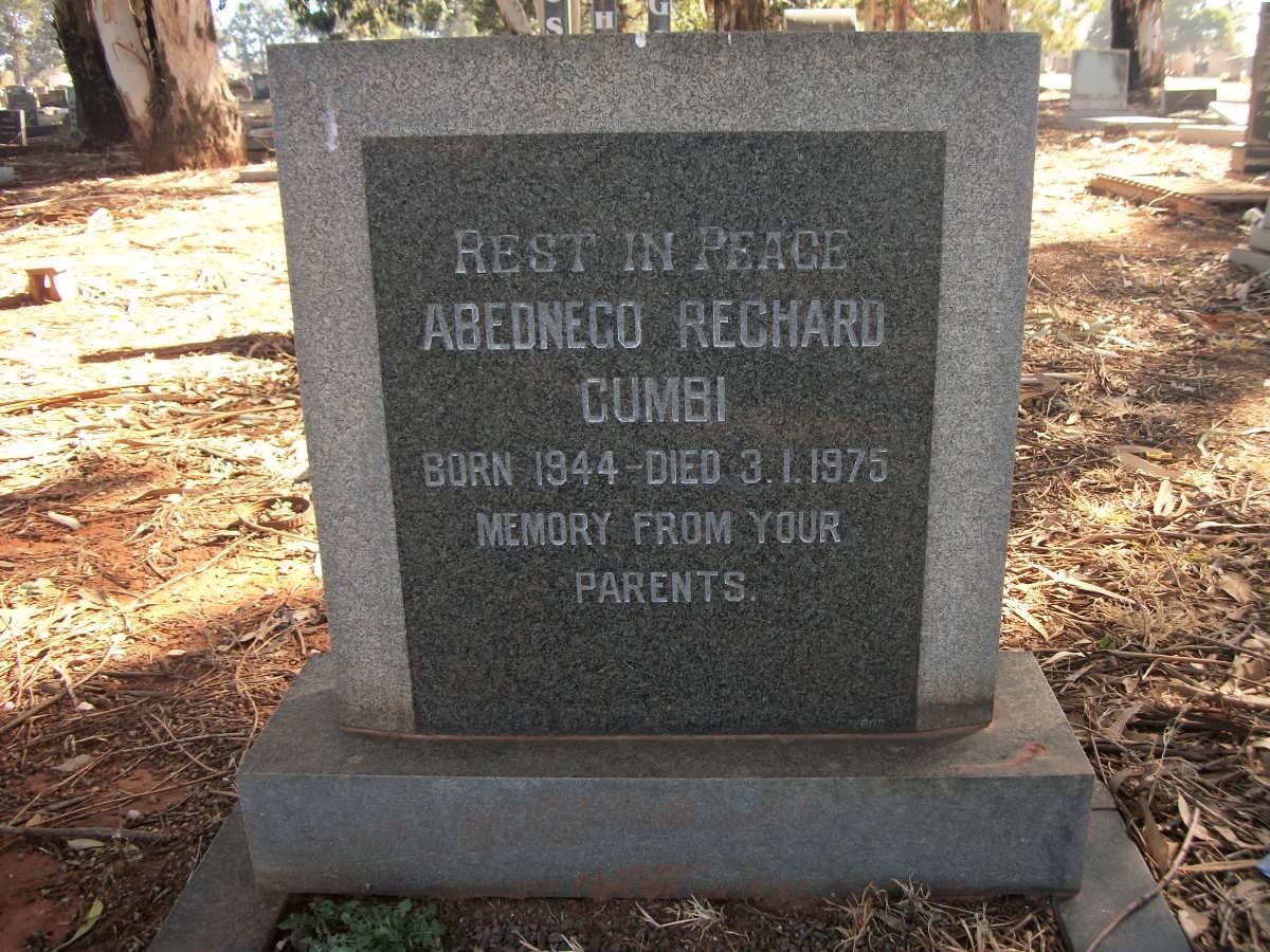CUMBI Abednego Rechard 1944-1975
